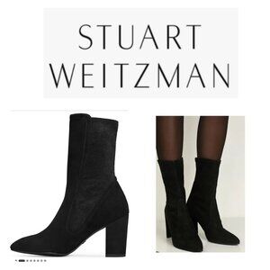 Stuart Weitzman Women's Boots Suede FIFER 80 Size 8.5